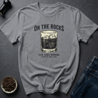 Coffee graphic On The Rocks T-Shirt in by Caffeine Dept