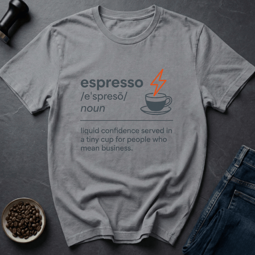 Coffee graphic Espresso Power T-Shirt in by Caffeine Dept