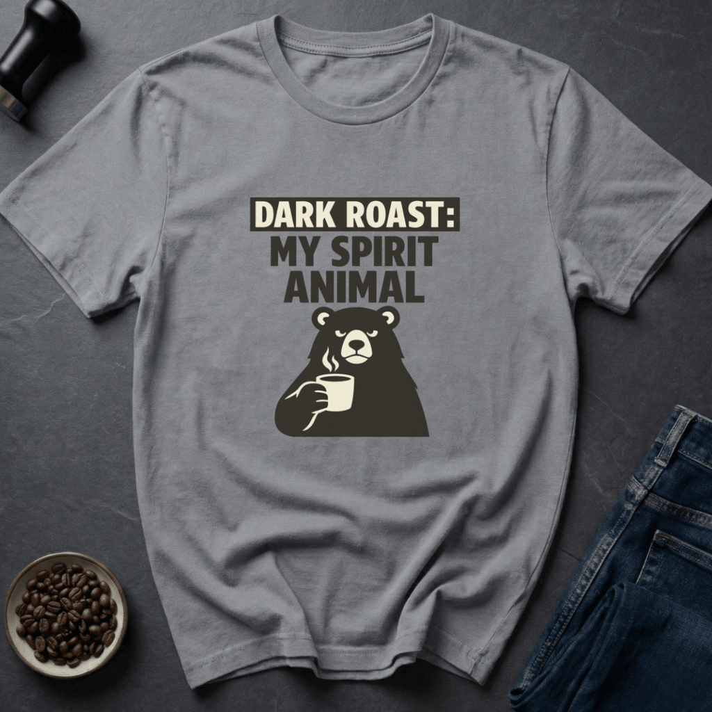 Coffee graphic Dark Roast T-Shirt in by Caffeine Dept