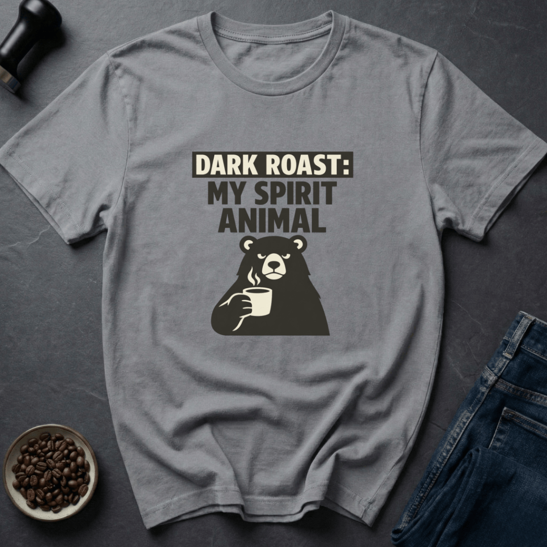Coffee graphic Dark Roast T-Shirt in by Caffeine Dept