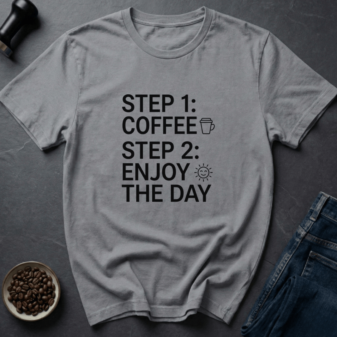 Coffee graphic Daily Brew T-Shirt in by Caffeine Dept