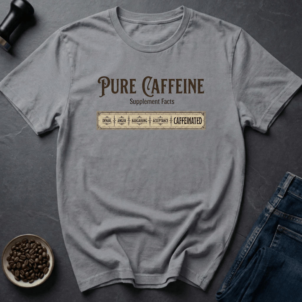 Coffee graphic Pure Caffeine T-Shirt in by Caffeine Dept