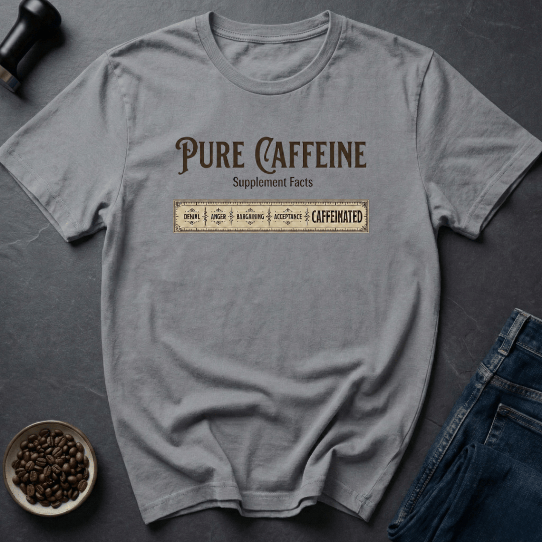 Coffee graphic Pure Caffeine T-Shirt in by Caffeine Dept