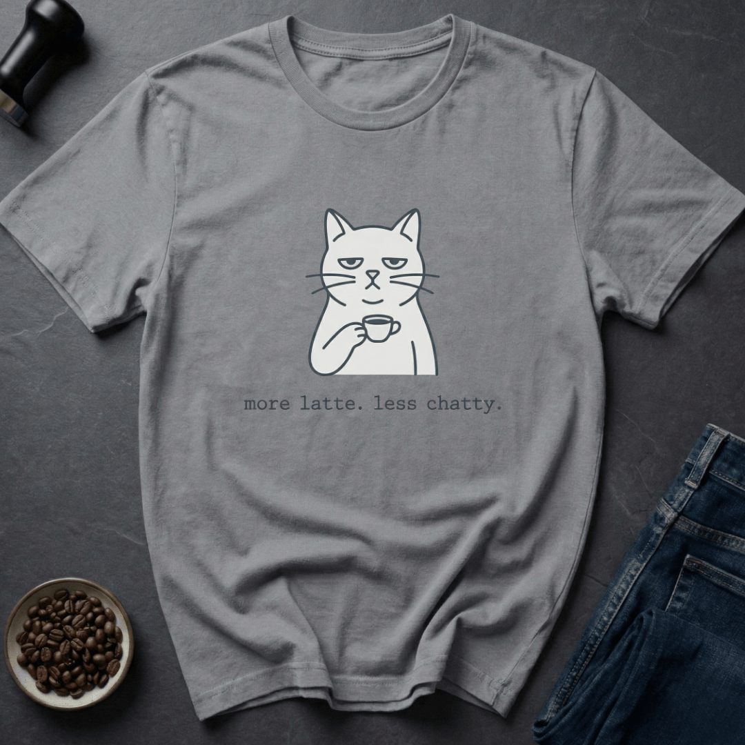Coffee graphic Not Talking T-Shirt in by Caffeine Dept