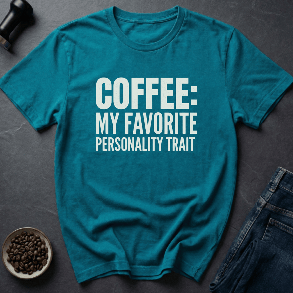Coffee graphic Trait Coffee T-Shirt in by Caffeine Dept