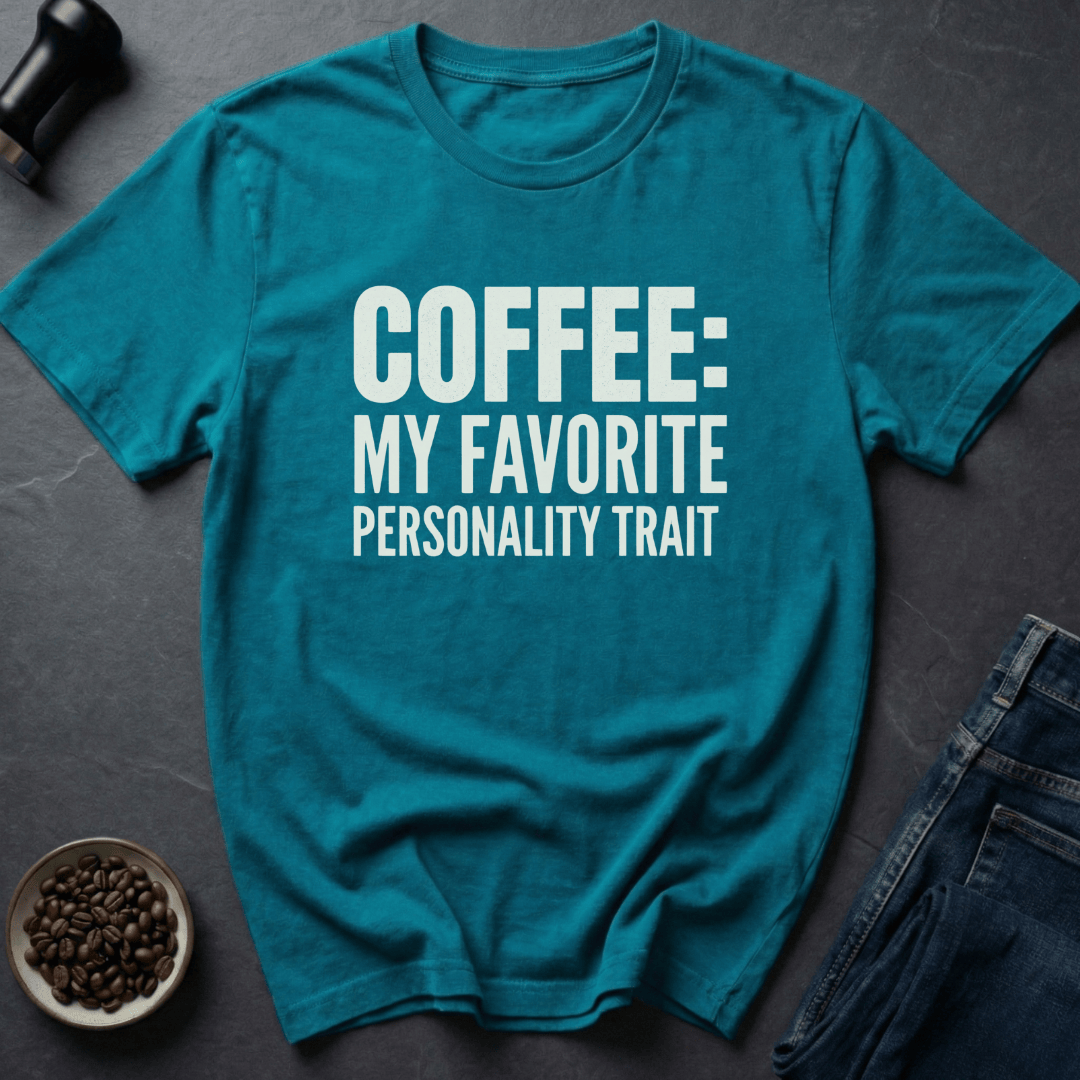 Coffee graphic Trait Coffee T-Shirt in by Caffeine Dept