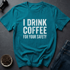 Coffee graphic Caffeine Warning T-Shirt in by Caffeine Dept