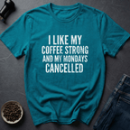 Coffee graphic Monday Survival T-Shirt in by Caffeine Dept
