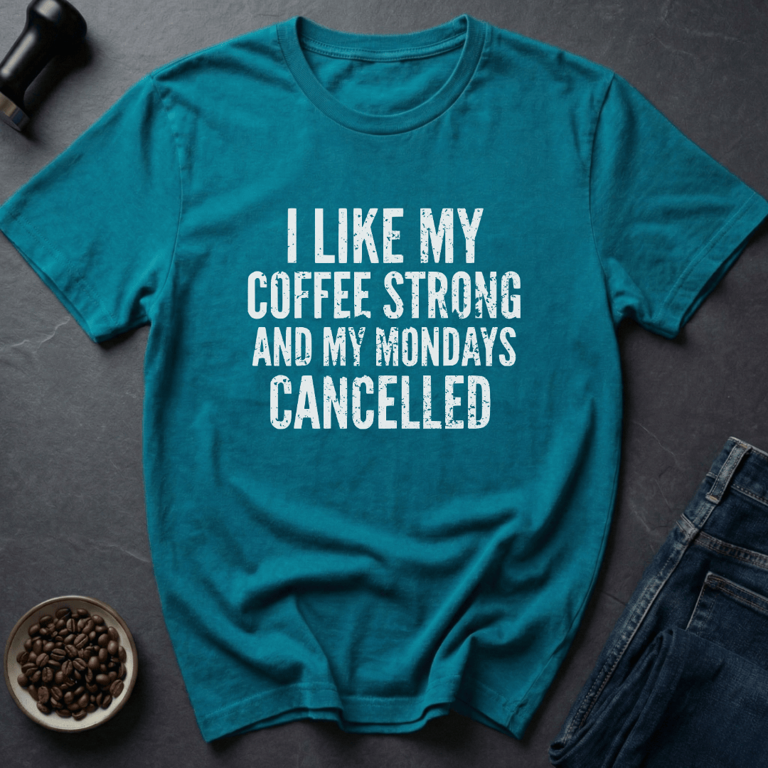 Coffee graphic Monday Survival T-Shirt in by Caffeine Dept