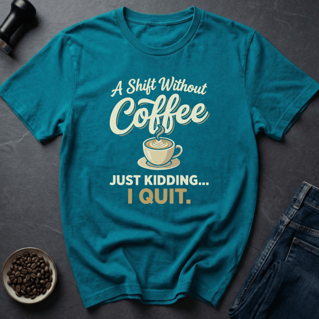 Coffee graphic Shift Fuel T-Shirt in by Caffeine Dept