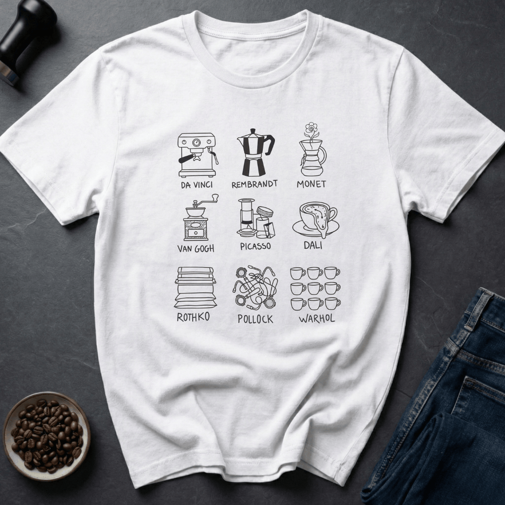 Coffee graphic Art Brew T-Shirt in by Caffeine Dept