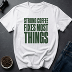 Coffee graphic Strong Coffee T-Shirt in by Caffeine Dept