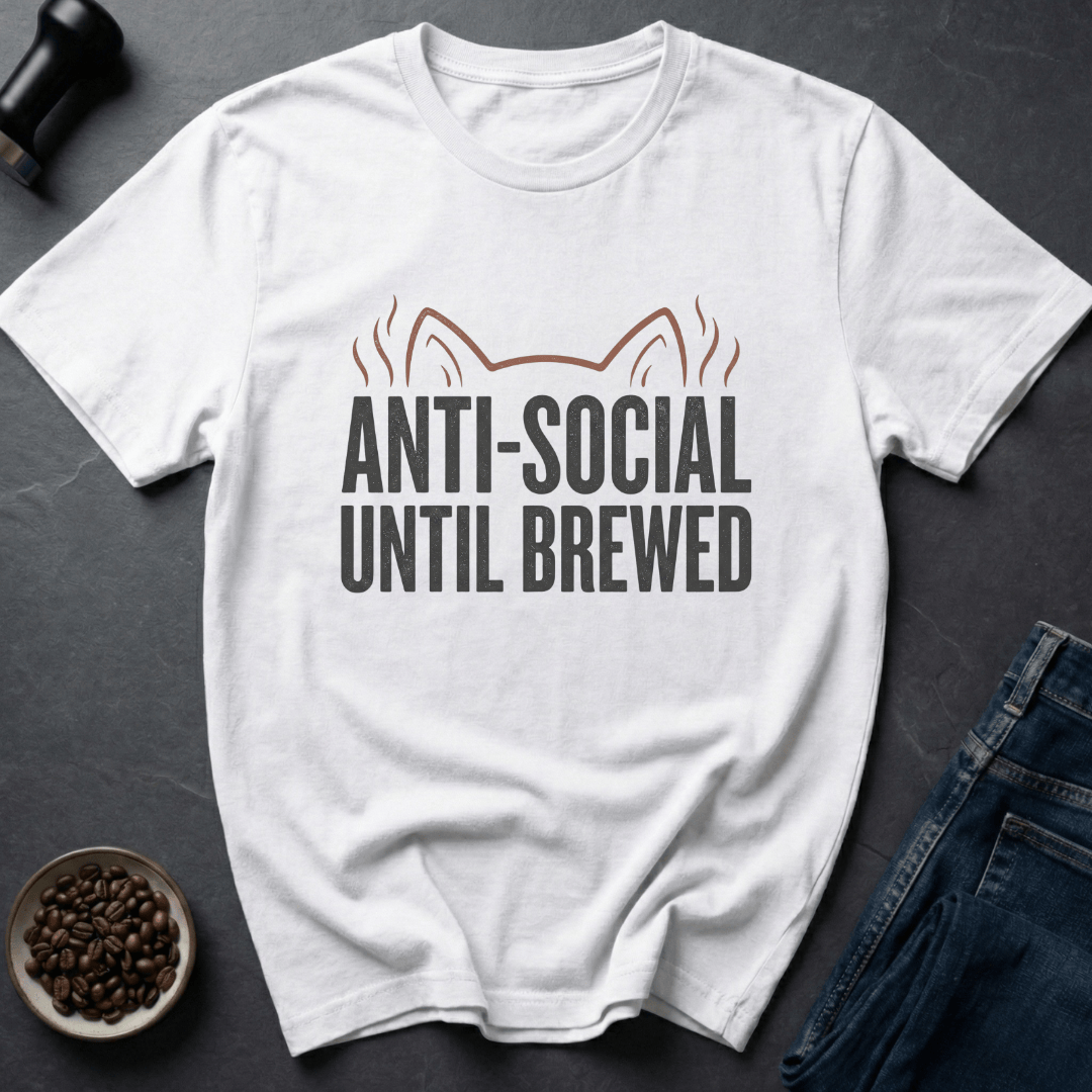 Coffee graphic Brew First T-Shirt in by Caffeine Dept