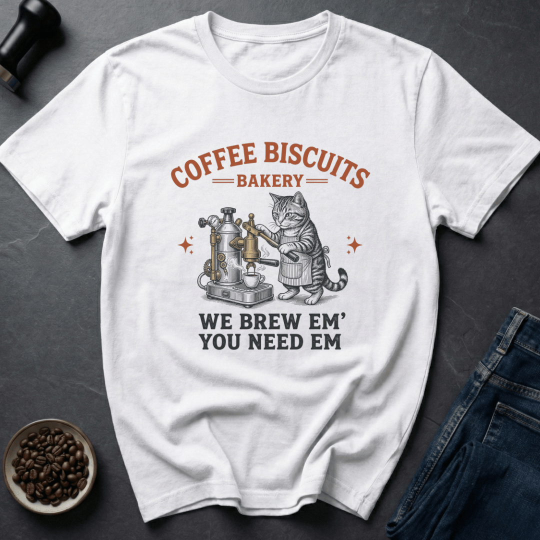 Coffee graphic Brew Boss T-Shirt in by Caffeine Dept