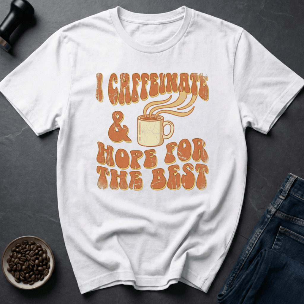 Coffee graphic Caffeinate Hope T-Shirt in by Caffeine Dept