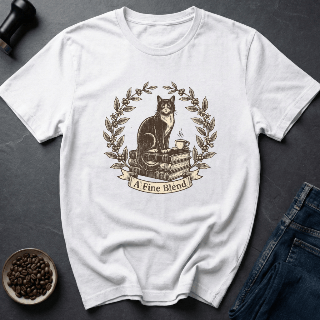 Coffee graphic Fine Blend T-Shirt in by Caffeine Dept