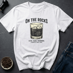 Coffee graphic On The Rocks T-Shirt in by Caffeine Dept