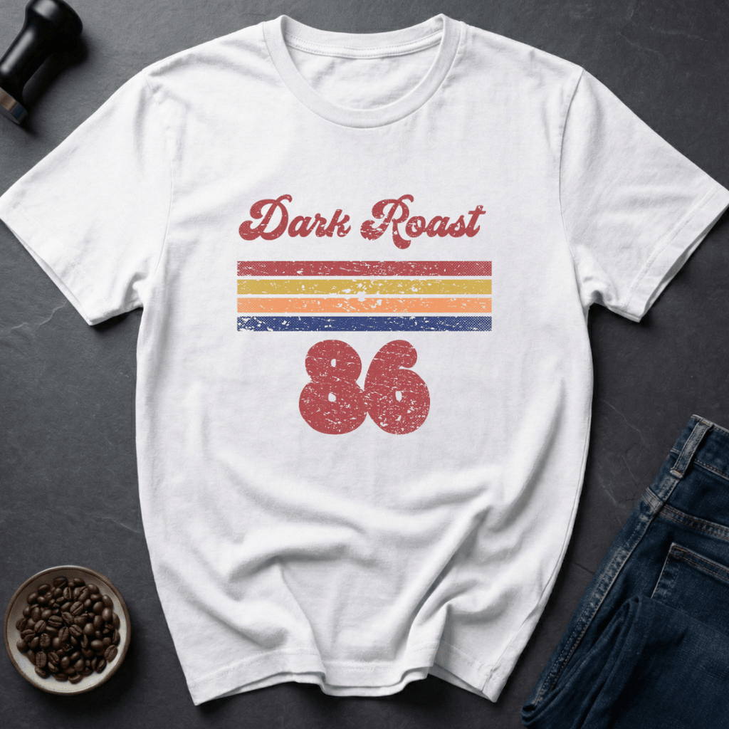 Coffee graphic Dark Roast T-Shirt in by Caffeine Dept