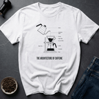 Coffee graphic Architecture Caffeine T-Shirt in by Caffeine Dept