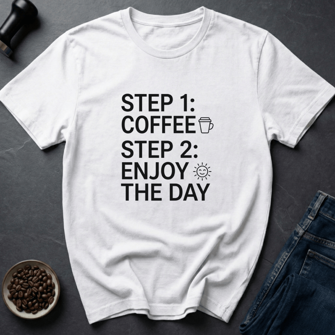 Coffee graphic Daily Brew T-Shirt in by Caffeine Dept
