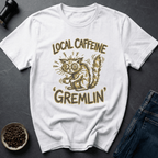 Coffee graphic Caffeine Gremlin T-Shirt in by Caffeine Dept