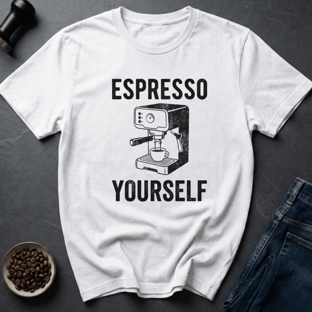 Coffee graphic Espresso Yourself T-Shirt in by Caffeine Dept