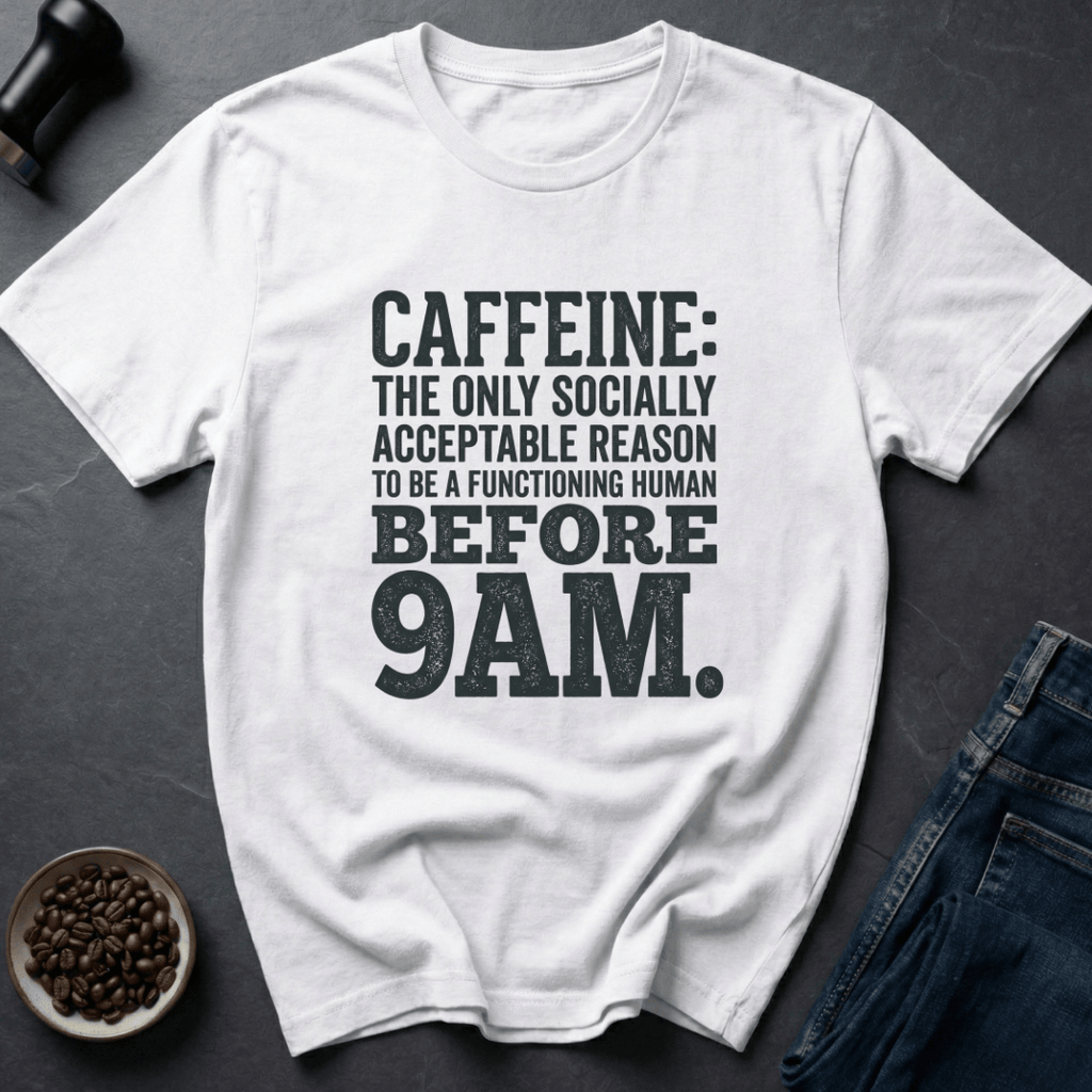 Coffee graphic Caffeine Mode T-Shirt in by Caffeine Dept