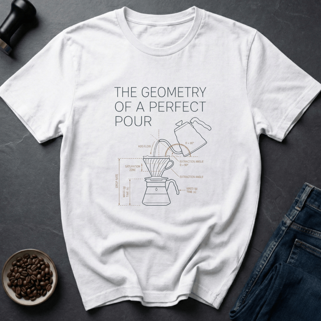 Coffee graphic Pour Science T-Shirt in by Caffeine Dept