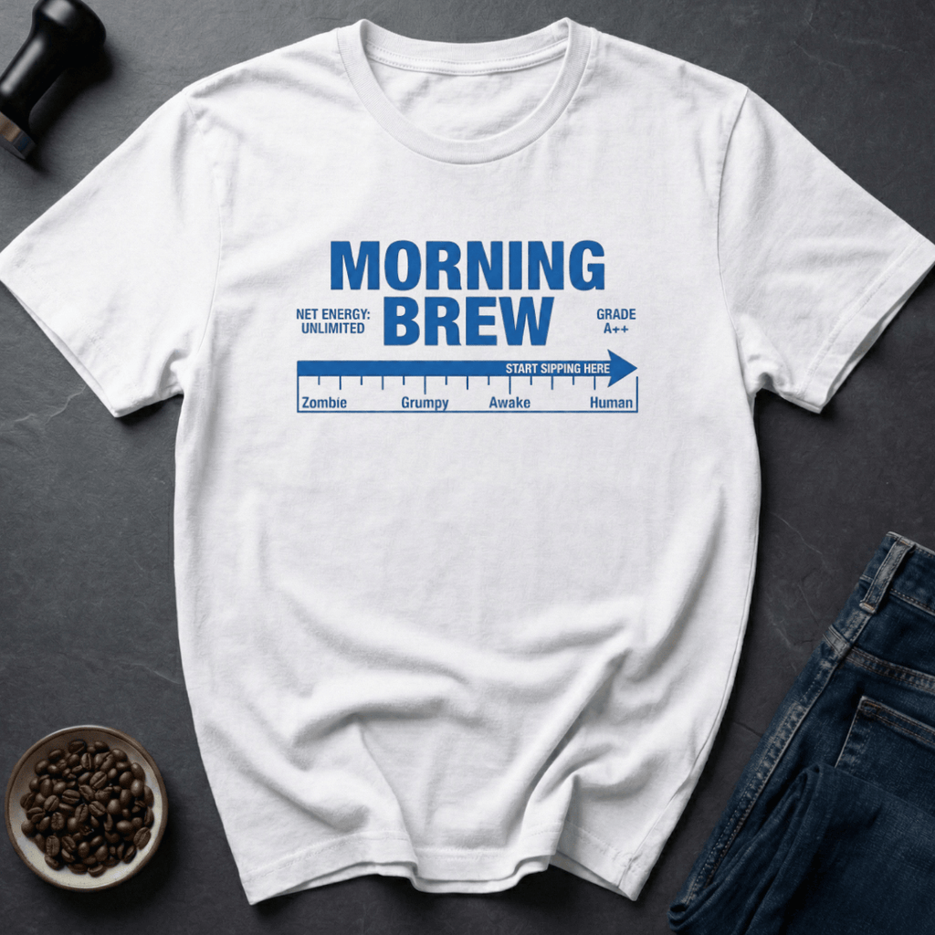 Coffee graphic Morning Brew T-Shirt in by Caffeine Dept
