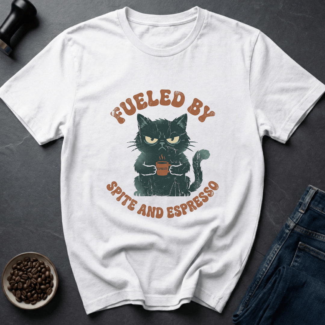 Coffee graphic Grumpy Espresso T-Shirt in by Caffeine Dept