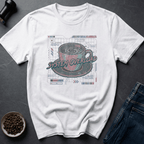 Coffee graphic System Overload T-Shirt in by Caffeine Dept