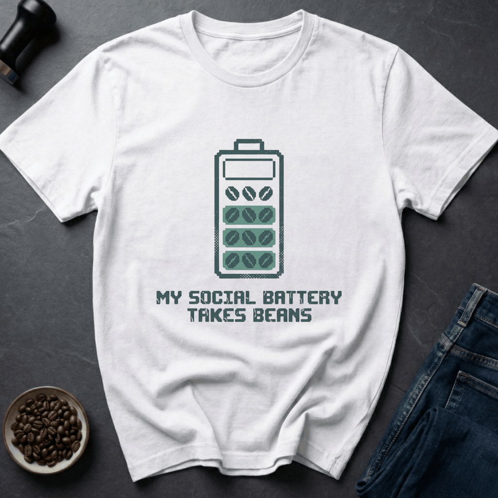 Coffee graphic Caffeine Charge T-Shirt in by Caffeine Dept