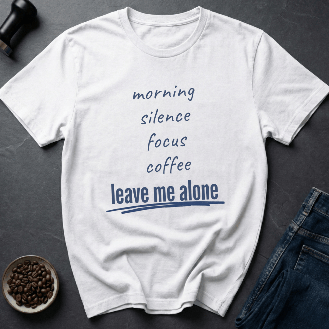 Coffee graphic Morning Mode T-Shirt in by Caffeine Dept