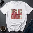 Coffee graphic Morning Fix T-Shirt in by Caffeine Dept