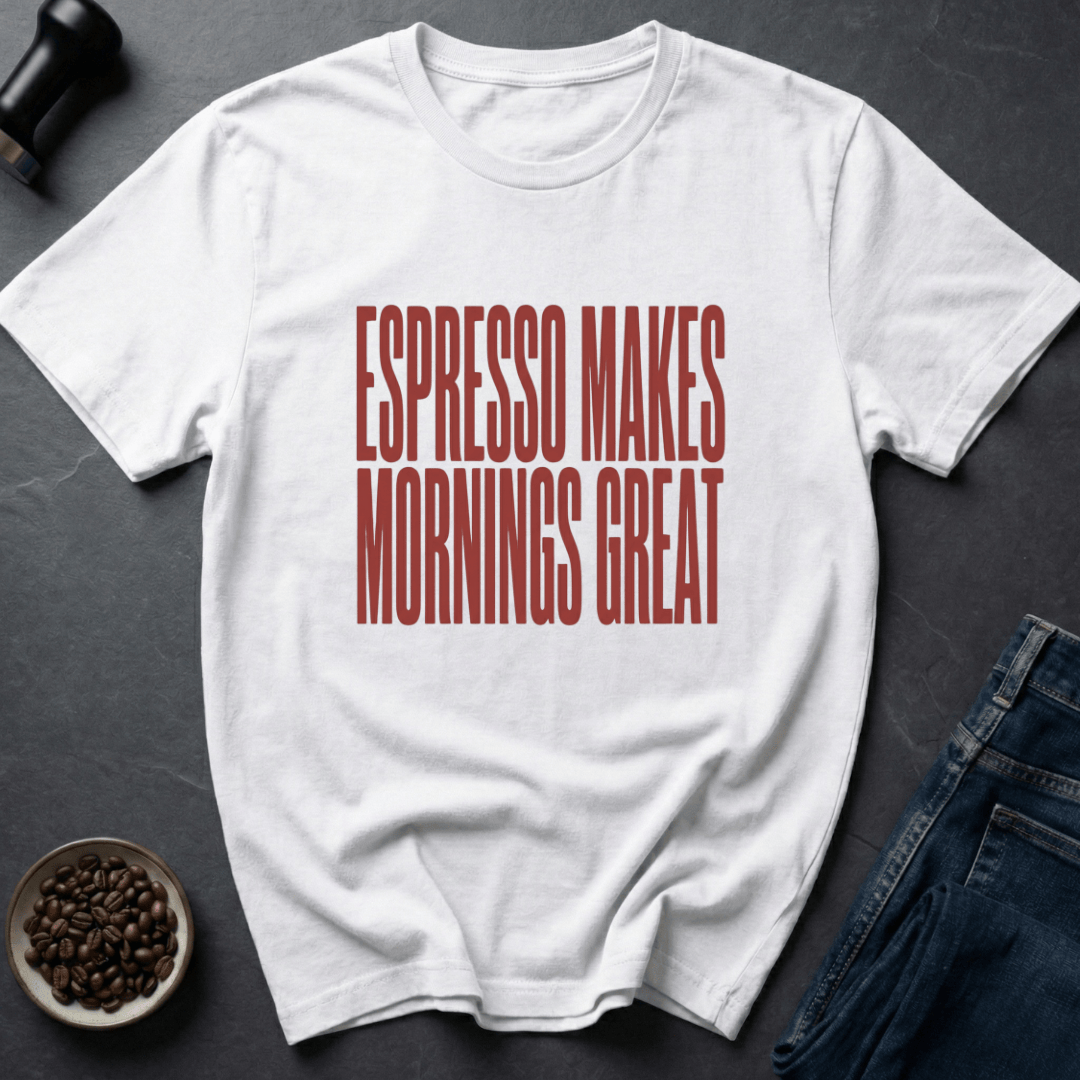 Coffee graphic Morning Fix T-Shirt in by Caffeine Dept