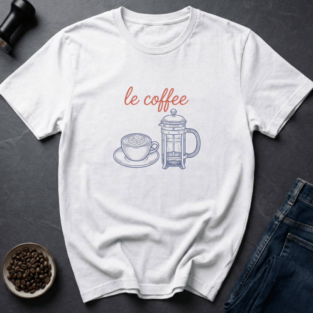 Coffee graphic Café Mood T-Shirt in by Caffeine Dept