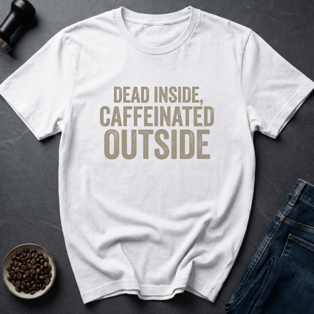 Coffee graphic Alive-ish T-Shirt in by Caffeine Dept