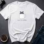 Coffee graphic Cats & Coffee T-shirt in by Caffeine Dept