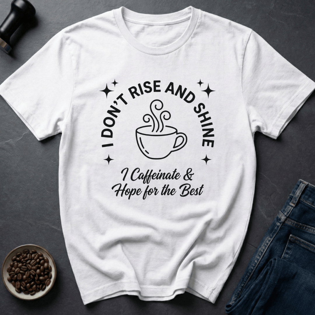 Coffee graphic Daily Coffee T-Shirt in by Caffeine Dept