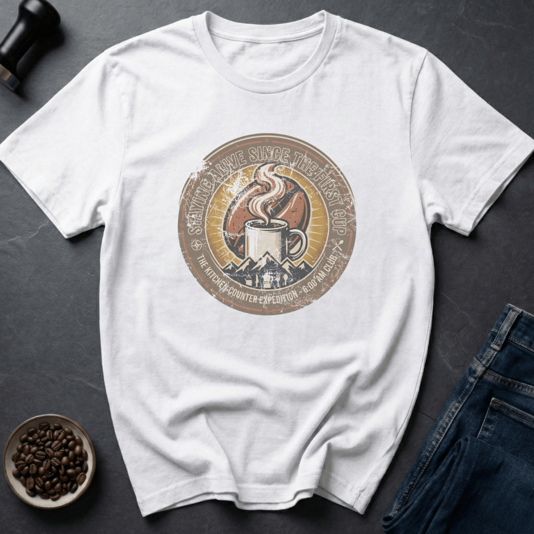 Coffee graphic Coffee Expedition T-Shirt in by Caffeine Dept