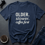 Coffee graphic Aging Fuel T-Shirt in Military Green / S by Caffeine Dept