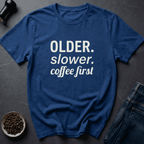 Coffee graphic Aging Fuel T-Shirt in Military Green / S by Caffeine Dept