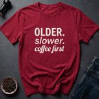 Coffee graphic Aging Fuel T-Shirt in Military Green / S by Caffeine Dept