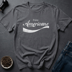 Coffee graphic Americano Addict T-Shirt in Charcoal / S by Caffeine Dept