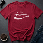 Coffee graphic Americano Addict T-Shirt in Heather Red / S by Caffeine Dept