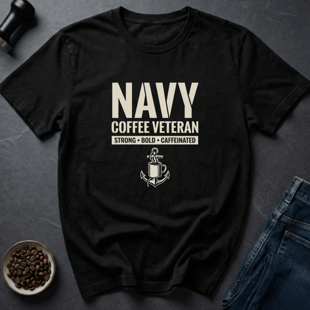 Coffee graphic Anchor Roast T-Shirt in Black / S by Caffeine Dept