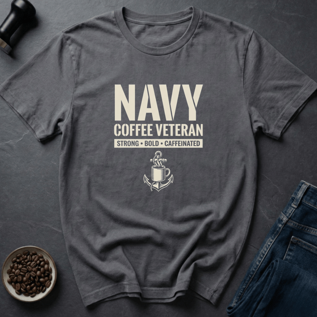 Coffee graphic Anchor Roast T-Shirt in Charcoal / S by Caffeine Dept