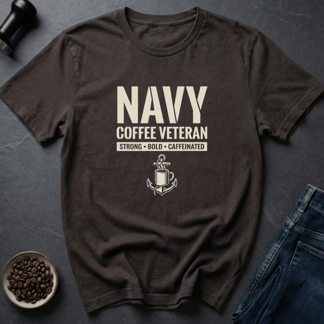 Coffee graphic Anchor Roast T-Shirt in Dark Chocolate / S by Caffeine Dept
