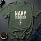 Coffee graphic Anchor Roast T-Shirt in Military Green / S by Caffeine Dept