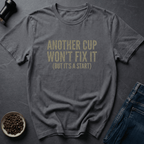 Coffee graphic Another Cup T-Shirt in Charcoal / S by Caffeine Dept